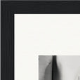 Synch'd Hands Framed print 15x20 cm / 6x8″ Black frame corner detail
