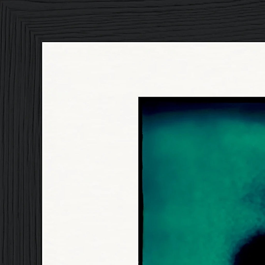 Dancing Cowboy Framed print 15x20 cm / 6x8″ Black frame corner detail
