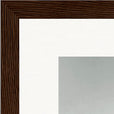 Everyday Hero Framed print 15x20 cm / 6x8″ Dark wood frame corner detail