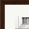 The Urban Matrix Framed print 15x20 cm / 6x8″ Dark wood frame corner detail