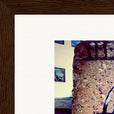 Wash It Framed print 15x20 cm / 6x8″ Dark wood frame corner detail