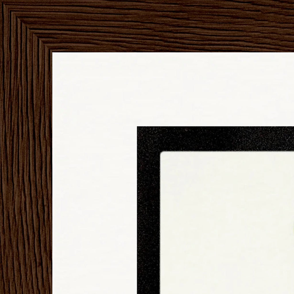 Little Secret Framed print 15x20 cm / 6x8″ Dark wood frame corner detail