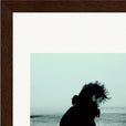 Misty Mind Framed print 15x20 cm / 6x8″ Dark wood frame corner detail