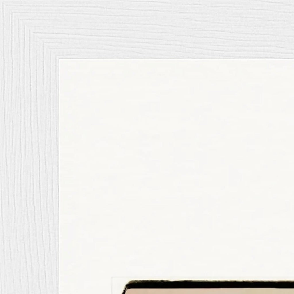 Hat On Framed print 15x20 cm / 6x8″ White frame corner detail