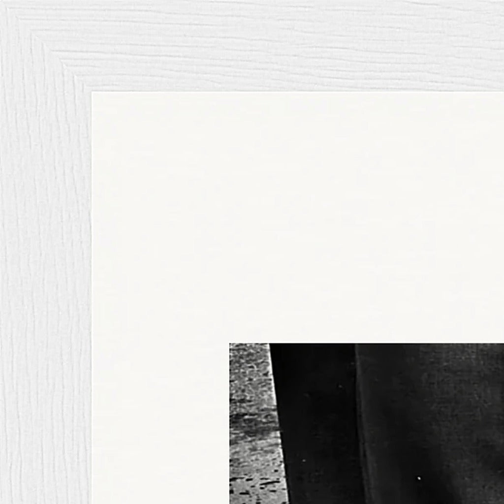 This is Where He Stood Framed print 15x20 cm / 6x8″ White frame corner detail