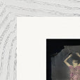Never too Late Framed print 15x20 cm / 6x8″ White frame corner detail
