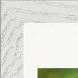 Emerald Storms Framed print 15x20 cm / 6x8″ White frame corner detail