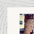 Wash It Framed print 15x20 cm / 6x8″ White frame corner detail