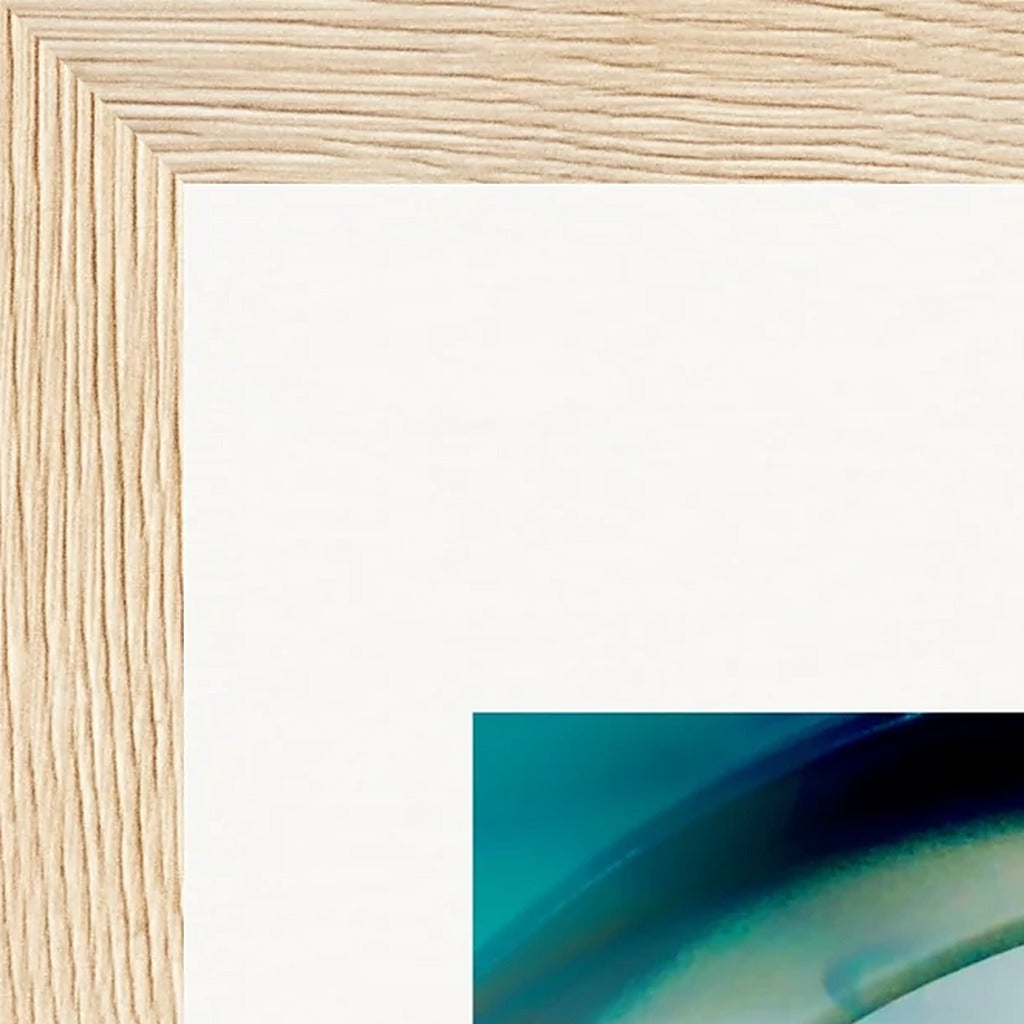 Around and Around Framed print 15x20 cm / 6x8″ Wood frame corner detail