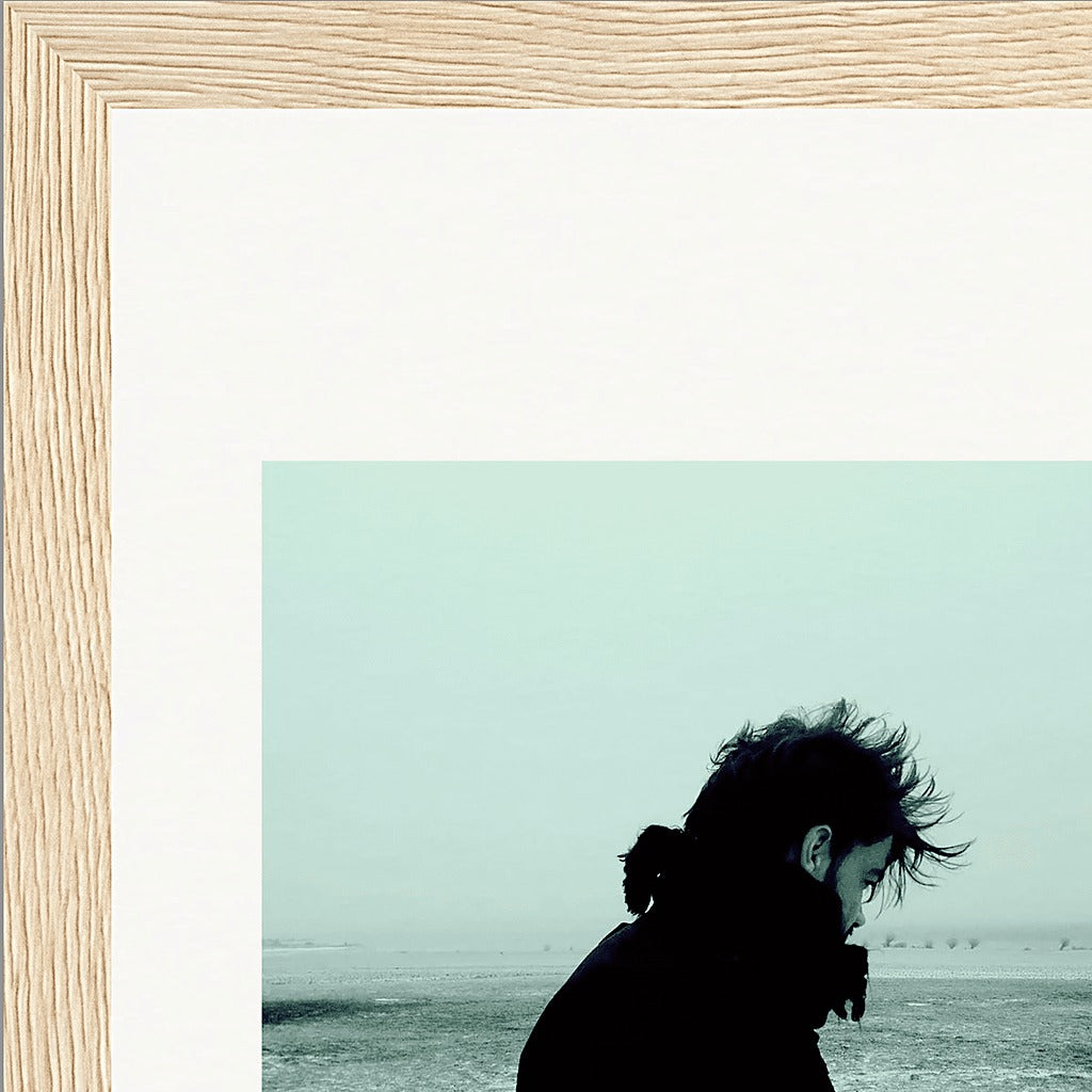 Misty Mind Framed print 15x20 cm / 6x8″ Wood frame corner detail
