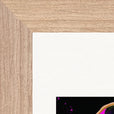Dancing in Colours Framed print 15x20 cm / 6x8″ Wood frame corner detail