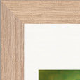 Emerald Storms Framed print 15x20 cm / 6x8″ Wood frame corner detail