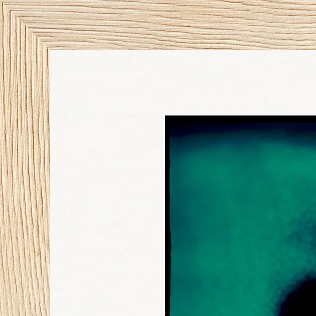 Dancing Cowboy Framed print 15x20 cm / 6x8″ Wood frame corner detail