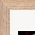 Chromatic Kiss Framed print 15x20 cm / 6x8″ Wood frame corner detail