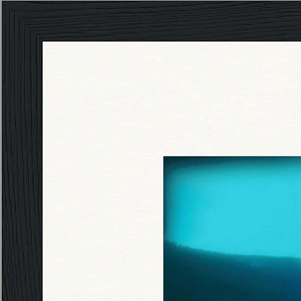 Northern Soul Framed print 20x25 cm / 8x10″ Black frame corner detail