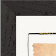 Kiss My Ass Framed print 20x25 cm / 8x10″ Black frame corner detail