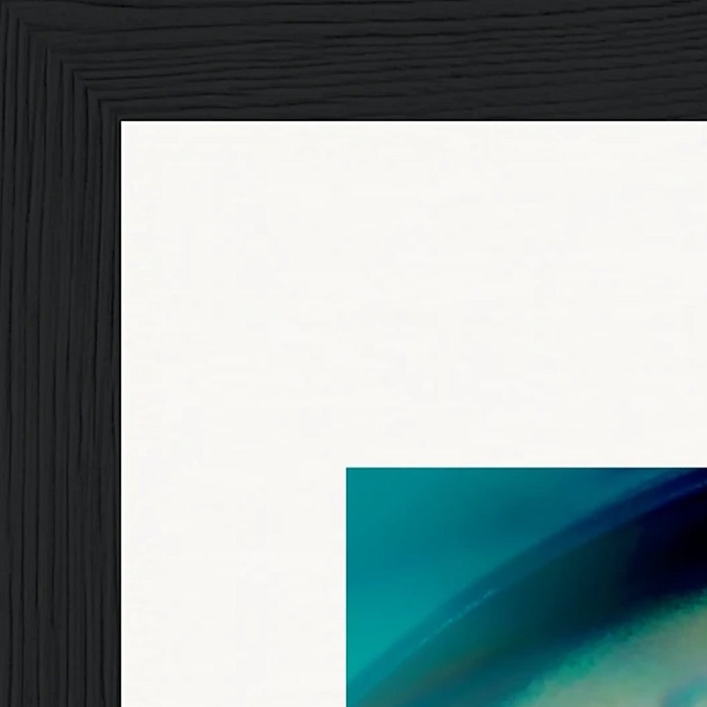 Around and Around Framed print 20x25 cm / 8x10″ Black frame corner detail