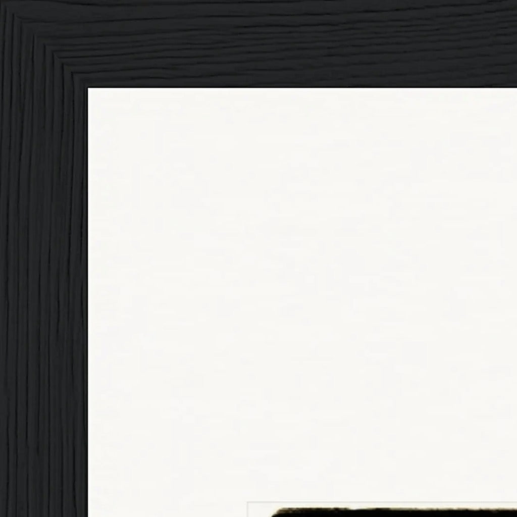 Hat On Framed print 20x25 cm / 8x10″ Black frame corner detail
