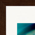Around and Around Framed print 20x25 cm / 8x10″ Dark wood frame corner detail