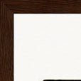 Hat On Framed print 20x25 cm / 8x10″ Dark wood frame corner detail