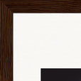 On the Road Framed print 20x25 cm / 8x10″ Dark wood frame corner detail