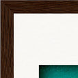 Underwater Flight Framed print 20x25 cm / 8x10″ Dark wood frame corner detail