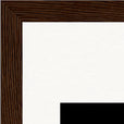Have a Looksie Framed print 20x25 cm / 8x10″ Dark wood frame corner detail