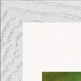 Emerald Storms Framed print 20x25 cm / 8x10″ White frame corner detail