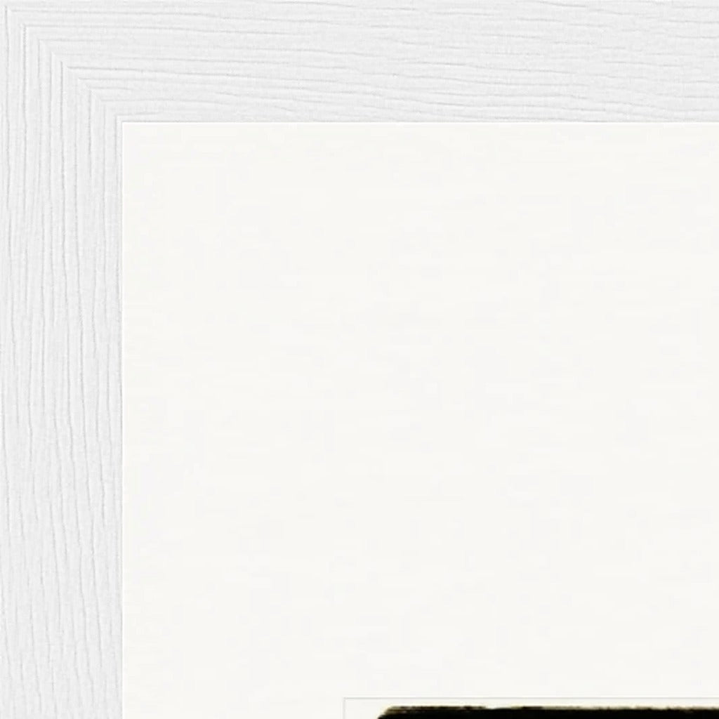 Hat On Framed print 20x25 cm / 8x10″ White frame corner detail