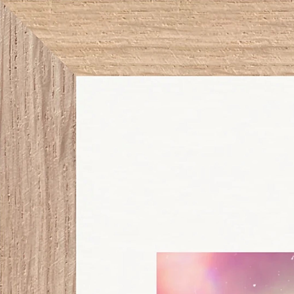 Indigo Sky Framed print 20x25 cm / 8x10″ Wood frame corner detail
