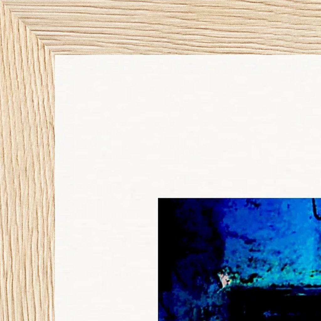 Web of Colours Framed print 20x25 cm / 8x10″ Wood frame corner detail