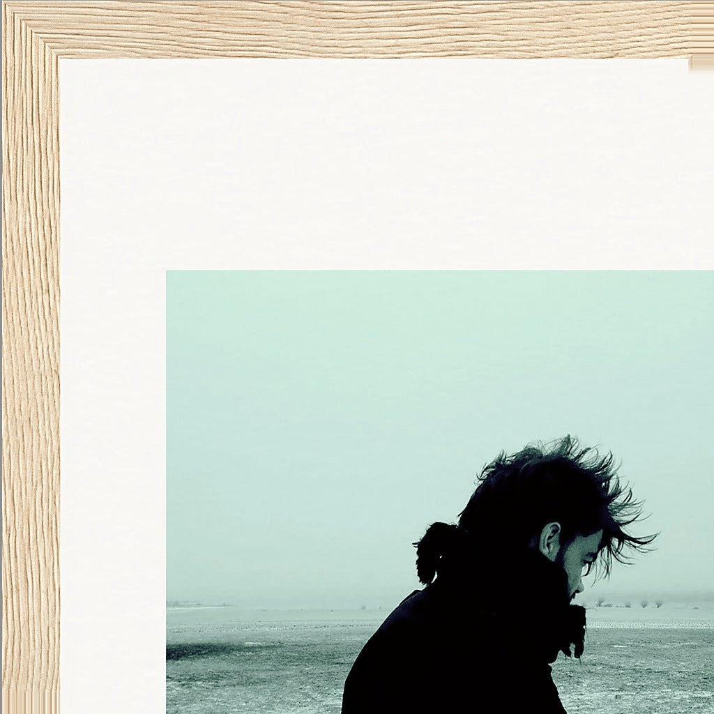 Misty Mind Framed print 20x25 cm / 8x10″ Wood frame corner detail