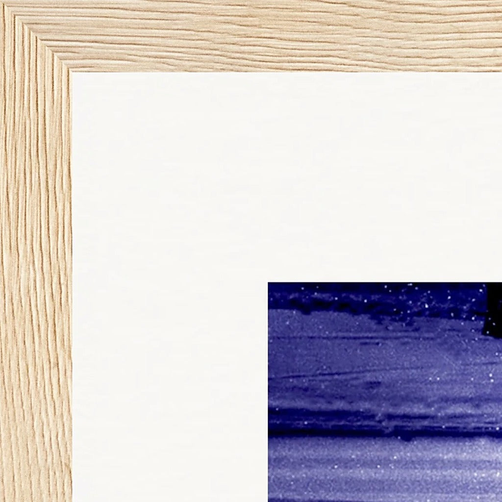 The Unwritten Path Framed print 20x25 cm / 8x10″ Wood frame corner detail