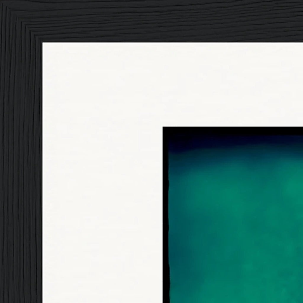 Dancing Cowboy Framed print 21x29.7 cm / 8x12" Black frame corner detail