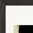Shadow of Self Framed print 21x29.7 cm / 8x12" Black frame corner detail