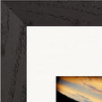Cosmic Reflections Framed print 21x29.7 cm / 8x12" Black frame corner detail