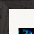 Bubbles and Sky Sticks Framed print 21x29.7 cm / 8x12" Black frame corner detail