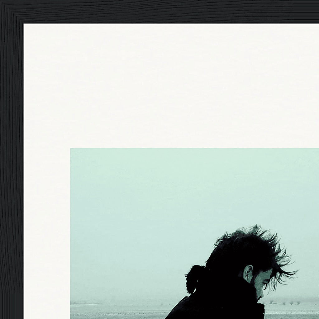 Misty Mind Framed print 21x29.7 cm / 8x12" Black frame corner detail