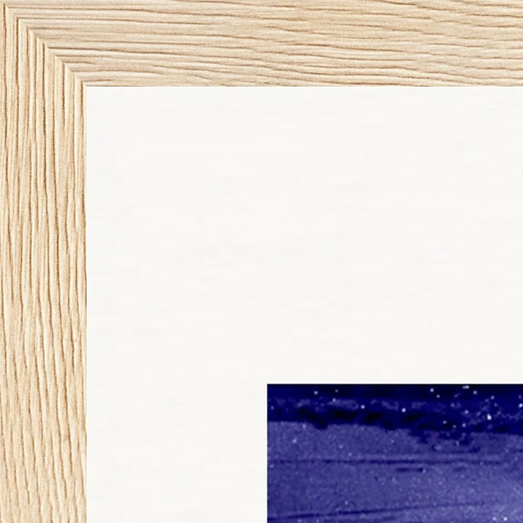 The Unwritten Path Framed print 21x29.7 cm / 8x12" Wood frame corner detail