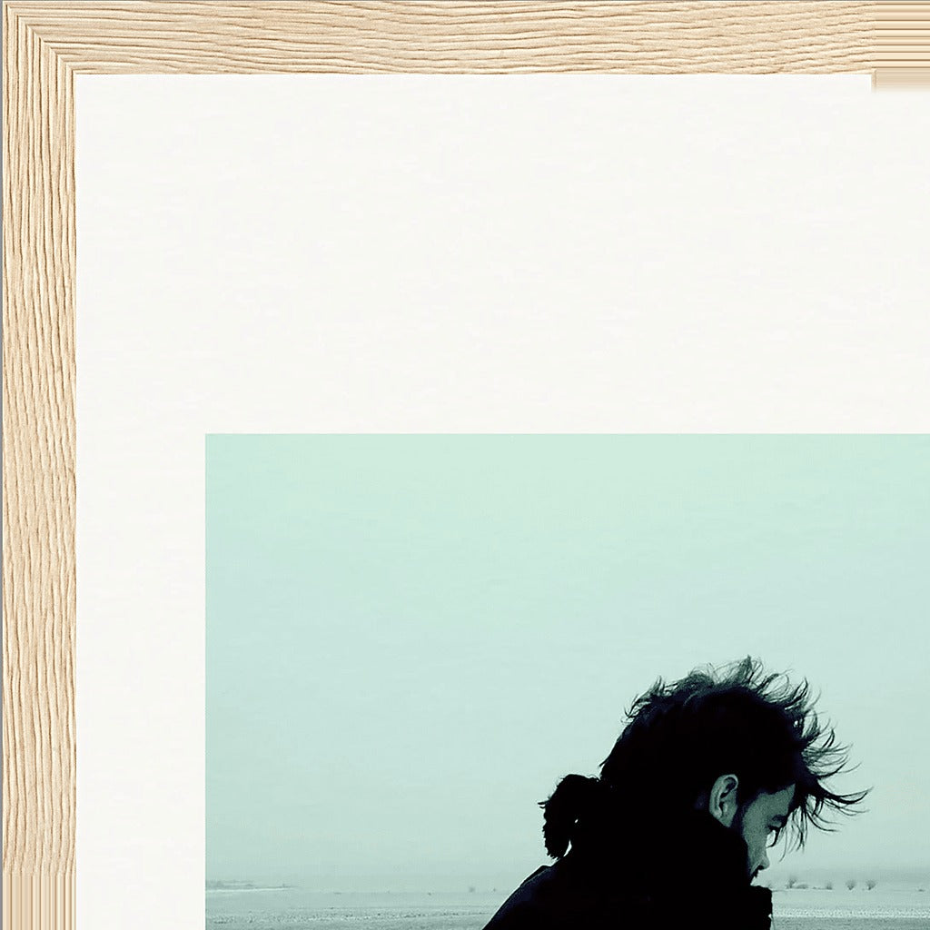 Misty Mind Framed print 21x29.7 cm / 8x12" Wood frame corner detail