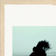 Misty Mind Framed print 21x29.7 cm / 8x12" Wood frame corner detail