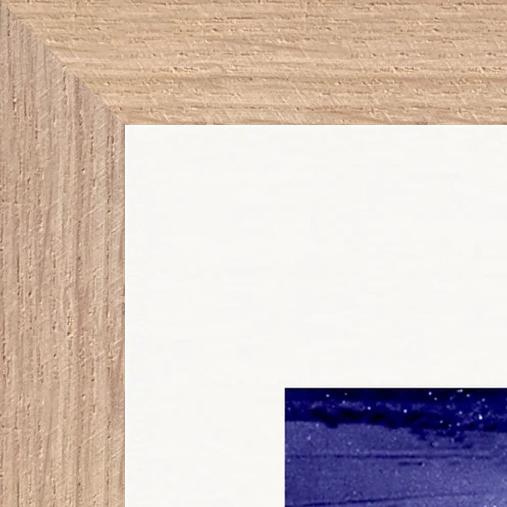 The Unwritten Path Framed print 21x29.7 cm / 8x12" Wood frame corner detail