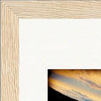 Cosmic Reflections Framed print 21x29.7 cm / 8x12" Wood frame corner detail