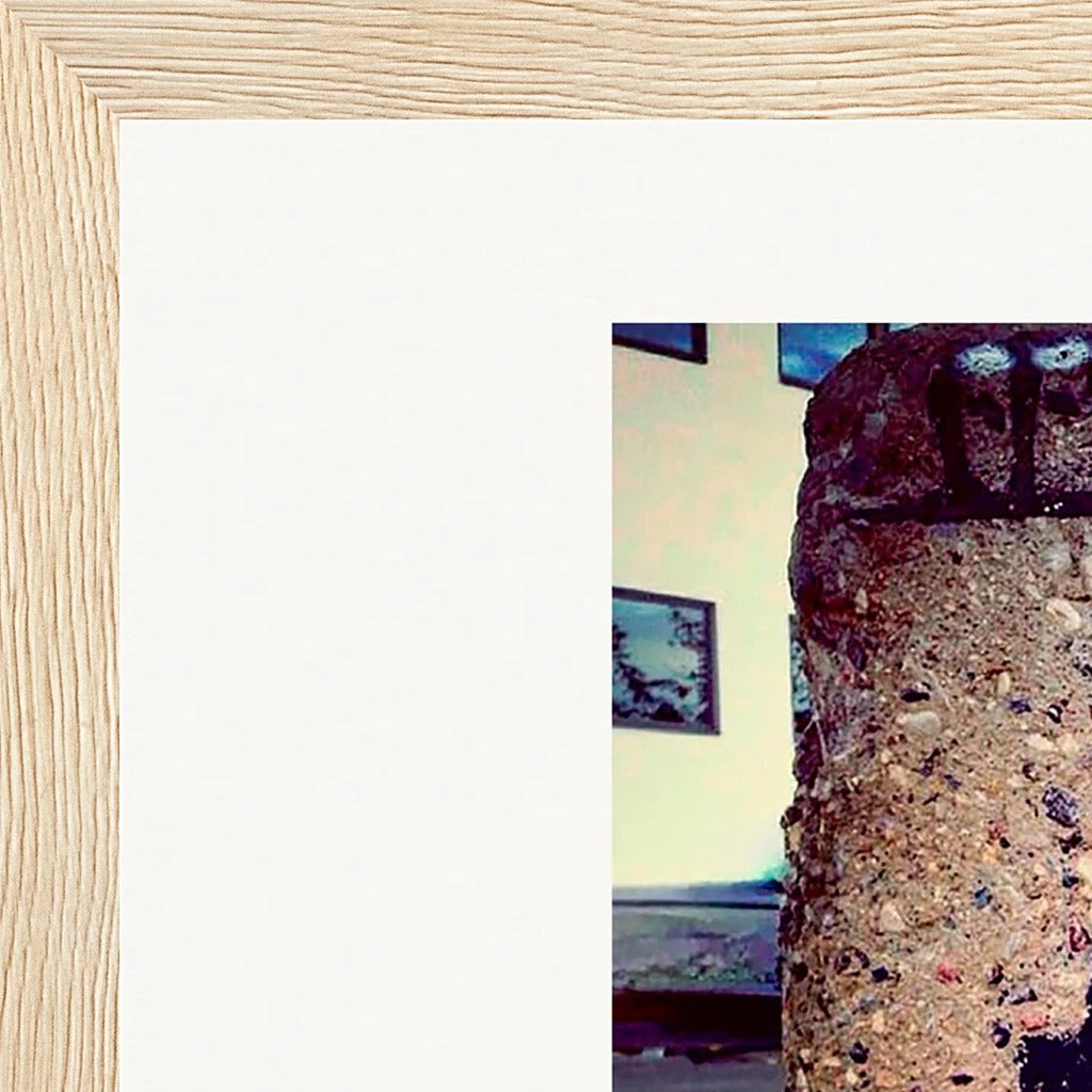 Wash It Framed print 21x29.7 cm / 8x12" Wood frame corner detail