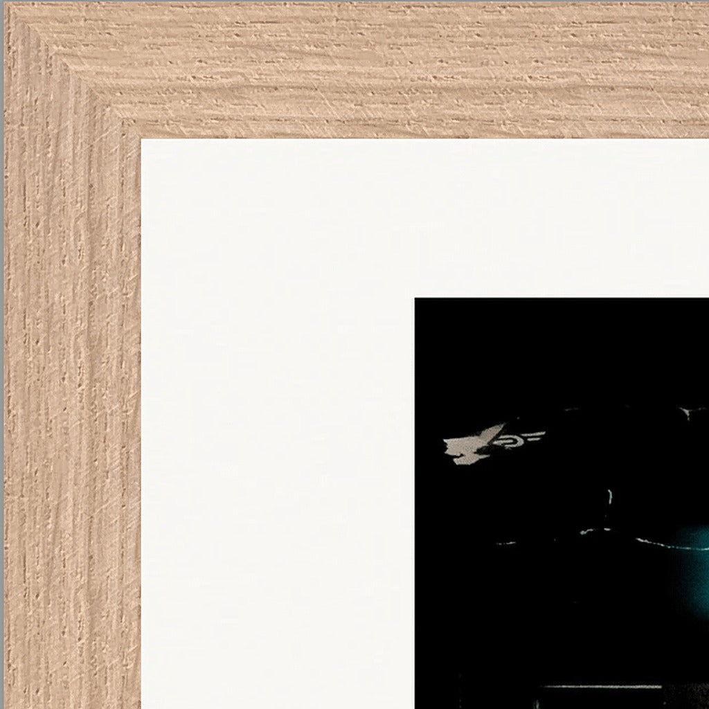 Vibe of Life Framed print 21x29.7 cm / 8x12" Wood frame corner detail