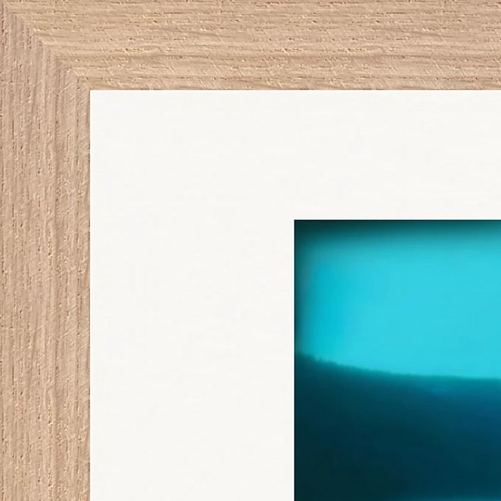 Northern Soul Framed print 21x29.7 cm / 8x12" Wood frame corner detail