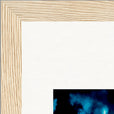 Bubbles and Sky Sticks Framed print 21x29.7 cm / 8x12" Wood frame corner detail