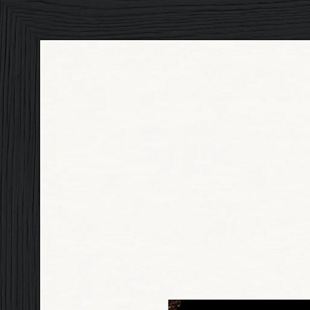 Face It Framed print 27x35 cm / 11x14″ Black frame corner detail
