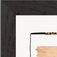 Kiss My Ass Framed print 27x35 cm / 11x14″ Black frame corner detail