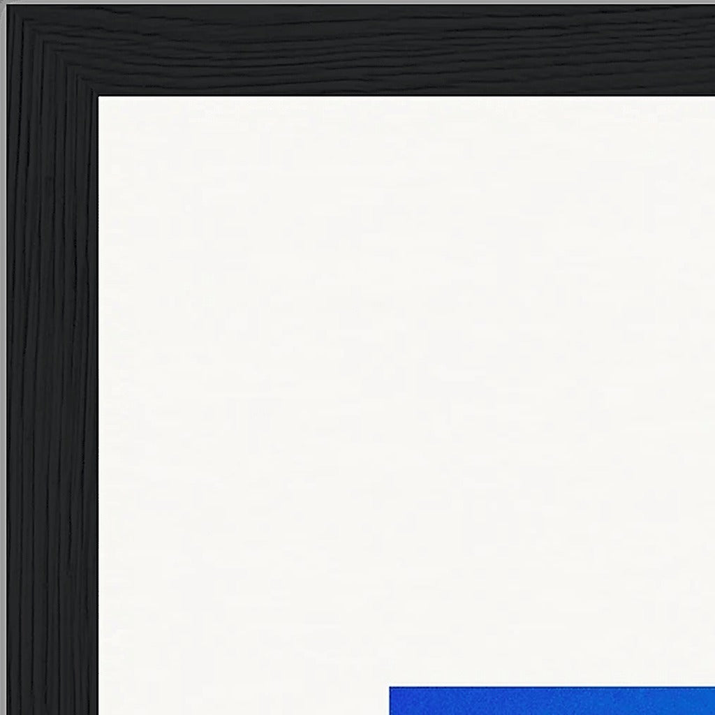 Nocturne Velvet Framed print 27x35 cm / 11x14″ Black frame corner detail